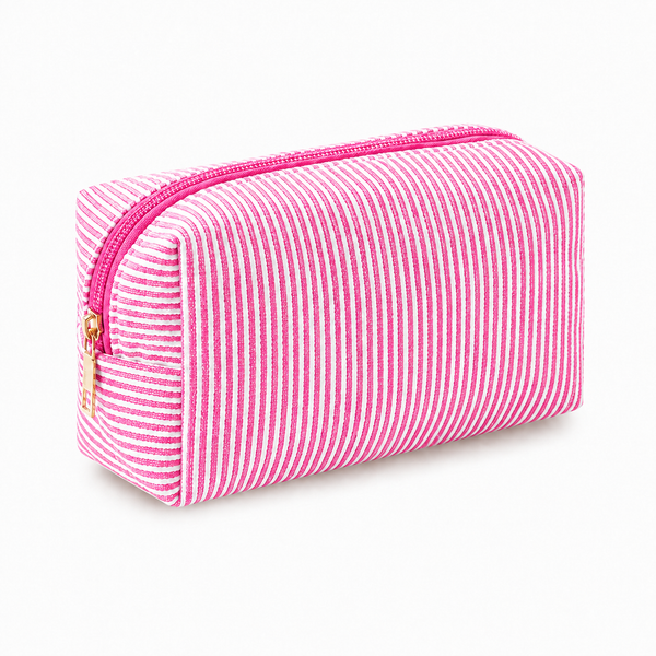 Striped Cosmetic Bag - Small