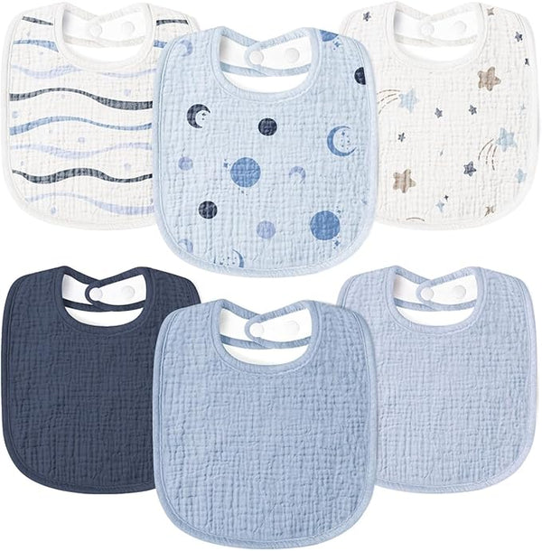 Muslin Baby Bib Set