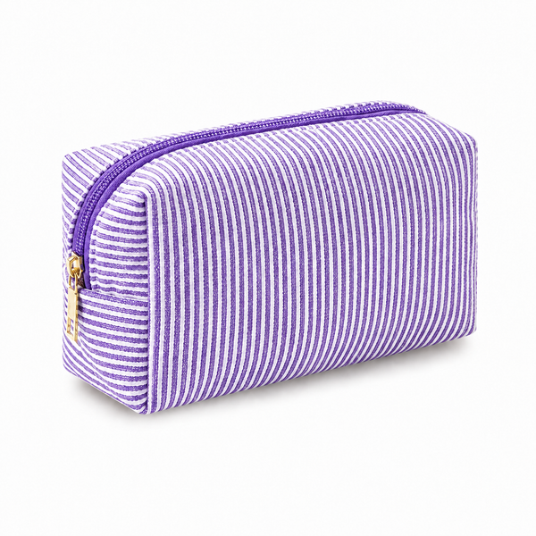 Striped Cosmetic Bag - Small