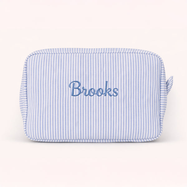 Striped Cosmetic Bag