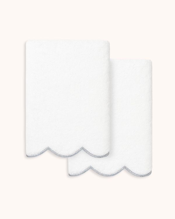 Scalloped Hand Towel Set