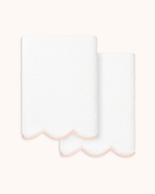Scalloped Hand Towel Set