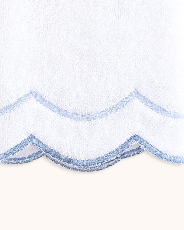 Layered Scallop Hand Towel Set