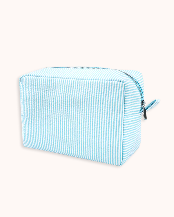 Striped Cosmetic Bag - Large