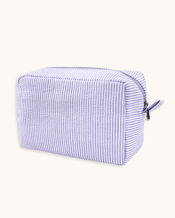 Striped Cosmetic Bag - Large