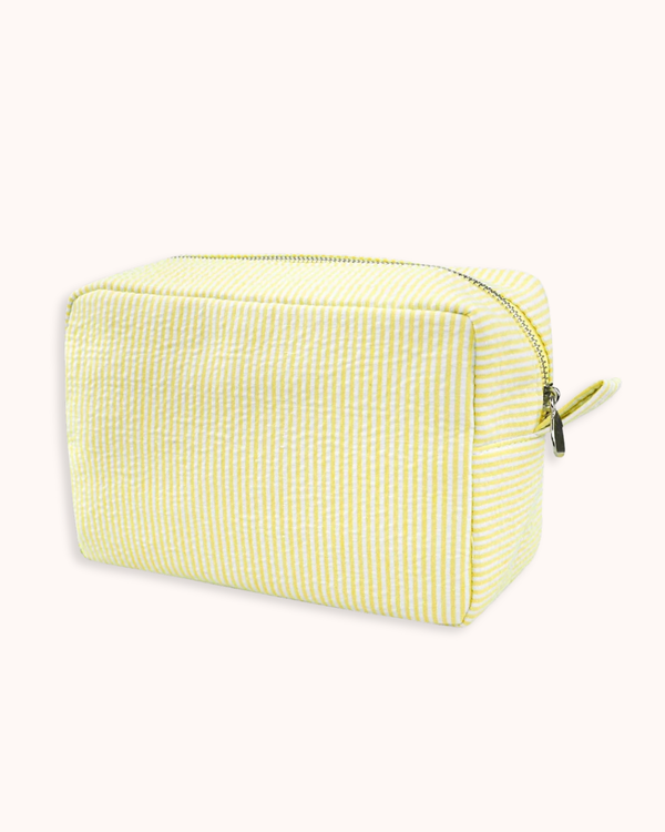 Striped Cosmetic Bag - Large
