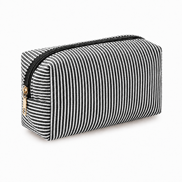 Striped Cosmetic Bag - Small