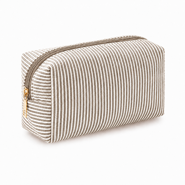 Striped Cosmetic Bag - Small