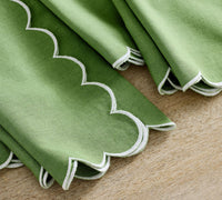 Scalloped Dinner Napkin Set